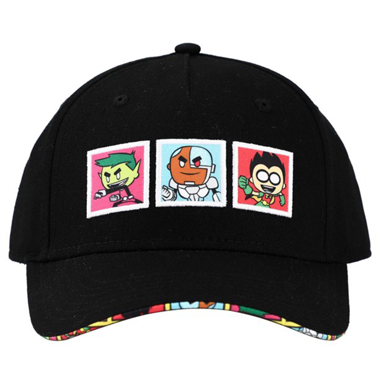 DC Teen Titans Snapback Hat for Youth - Officially Licensed All Over Print Design - Perfect for Cosplay, Comic Con, and Everyday Streetwear Fashion