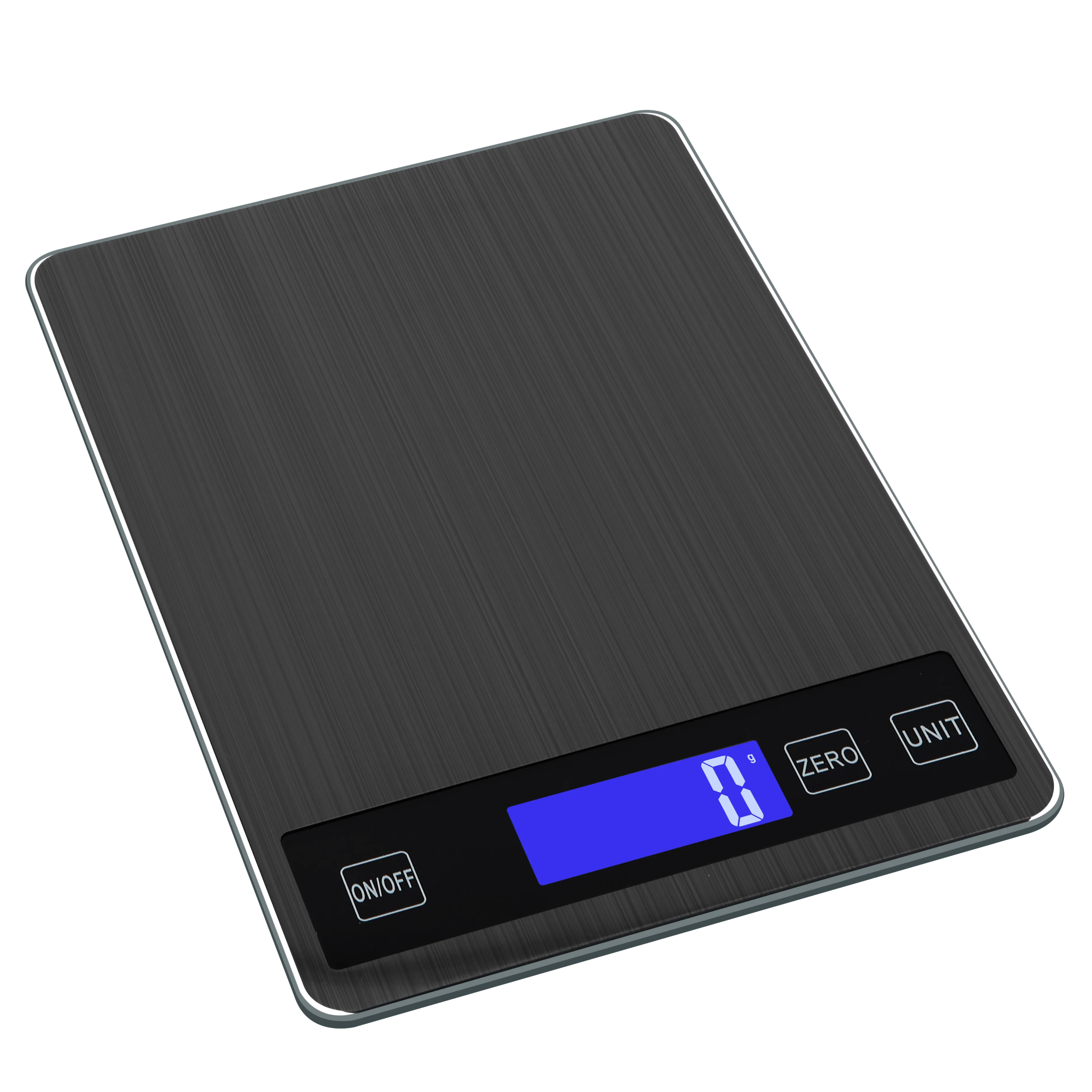 ANYCO Anygleam Digital Kitchen Food Scale - 10kg/22lb Capacity, Stainless Steel, Precise Weight Measurement for Cooking & Baking (Black) | Perfect for Home, Restaurant & Meal Prep