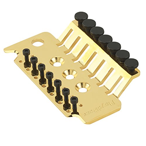 Floyd Rose 7 String Guitar Bridge Base Plate - Gold Finish for Enhanced Tone & Stability | Perfect for Metal, Rock & Extended Range Guitars