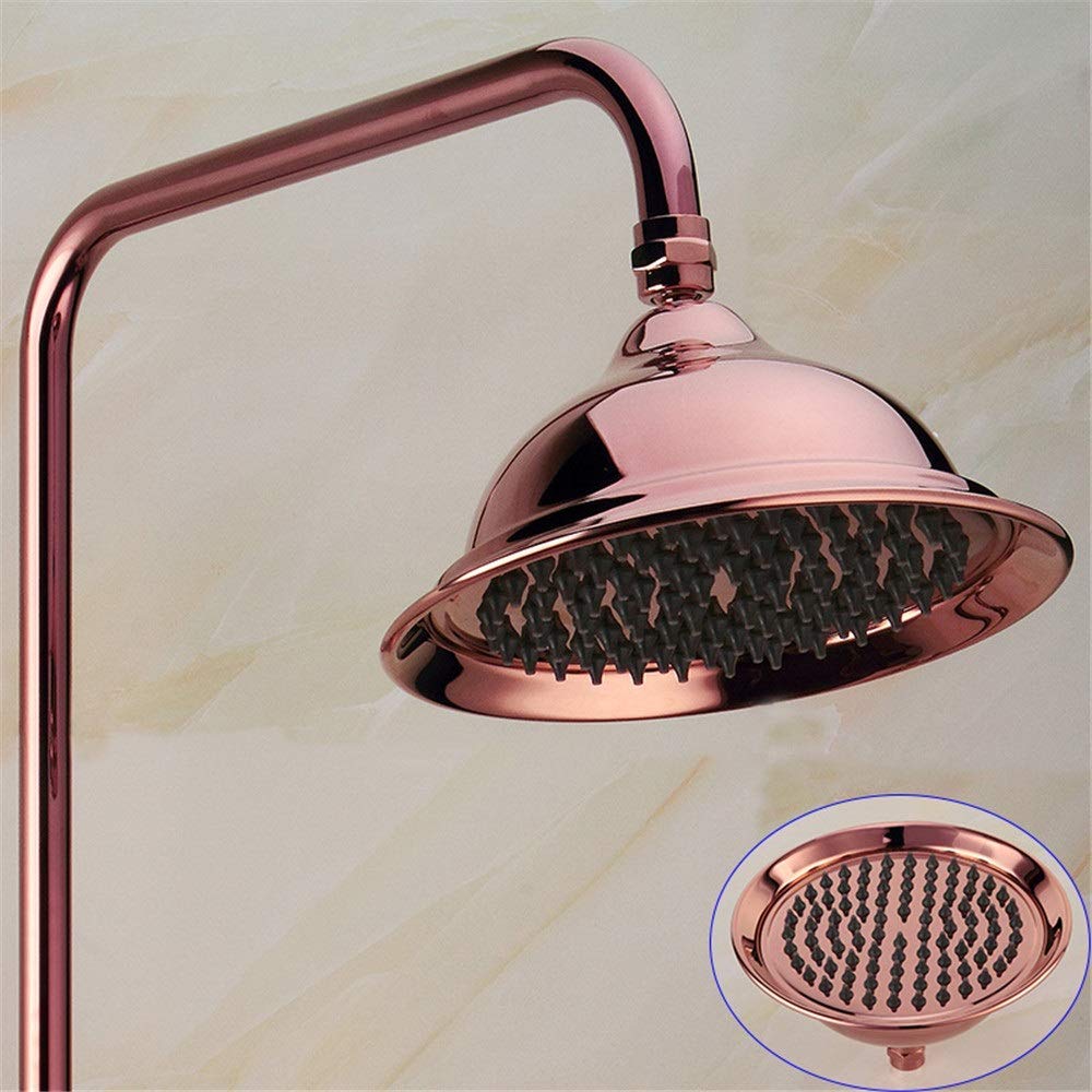 Vintage Antique Brass Shower Faucet Set - Wall Mounted Thermostatic Shower System for Bathtub - Perfect for Classic Bathroom Renovation & Spa-Like Shower Experience