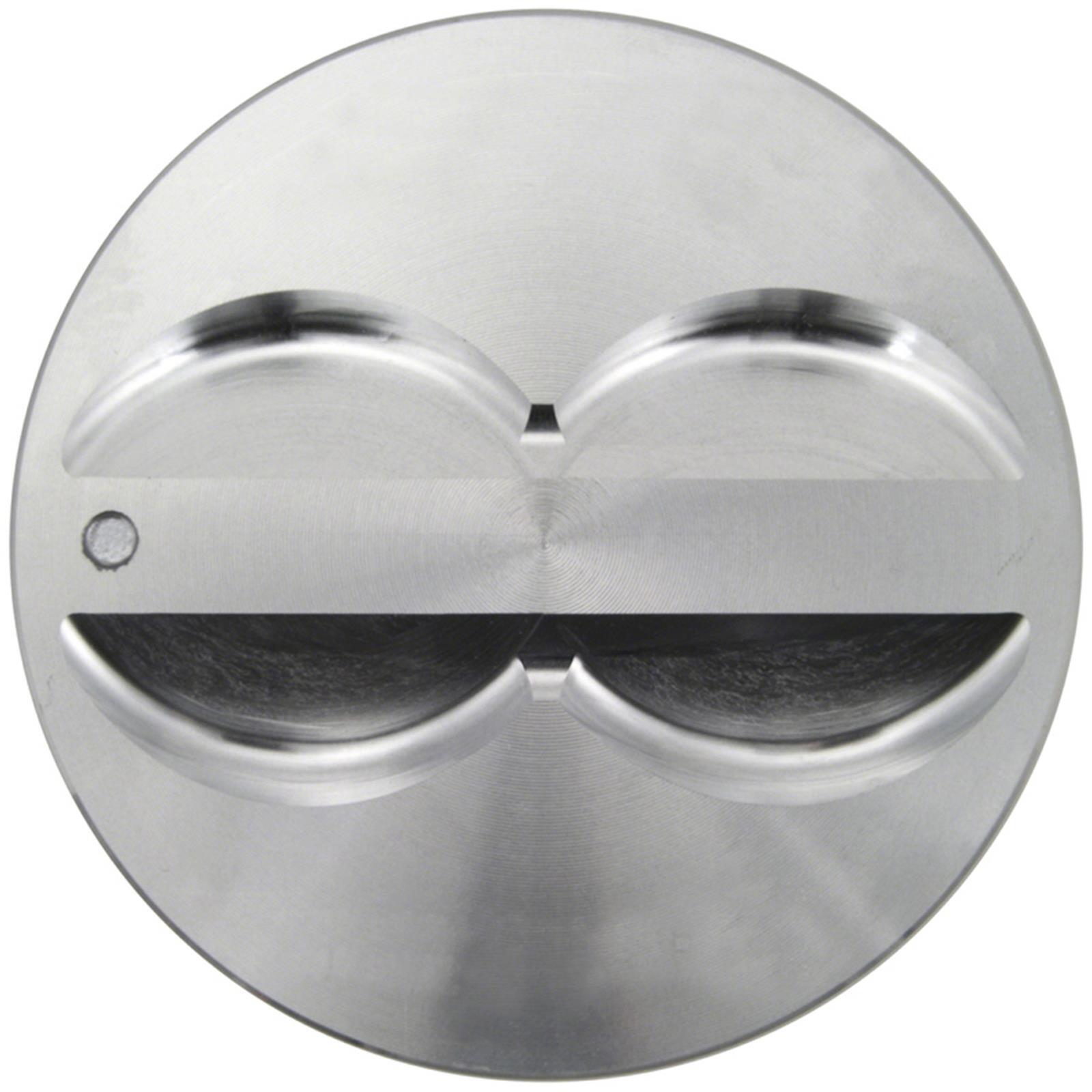SPEED PRO Hypereutectic Flat Top 4VR Pistons with 8+MOLY Rings for Chevy Small Block 350 9.3:1 Compression 030 Over - High Performance Engine Build & Racing Applications