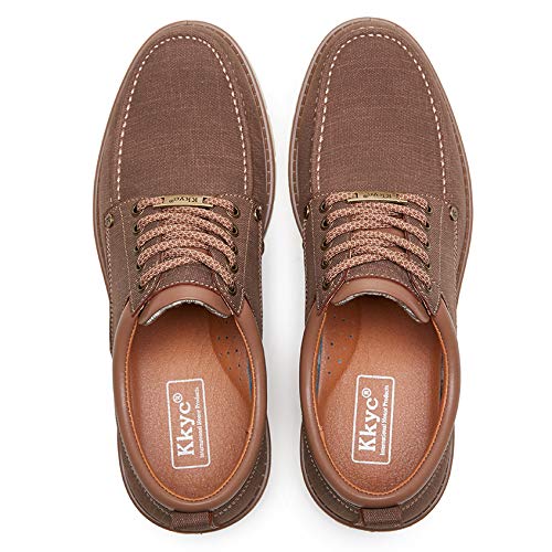 KKYC Men's Comfortable Casual Shoes - Slip On & Lace Up Sneakers for Walking, Work & Everyday Wear