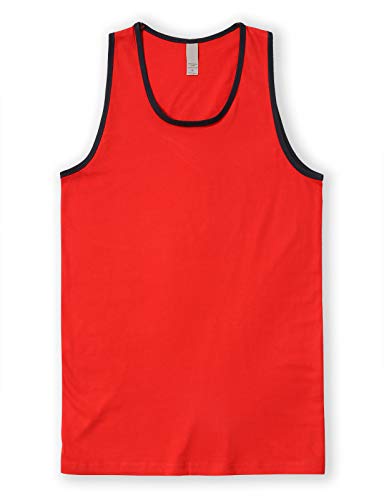 Contrast Trim Red Navy