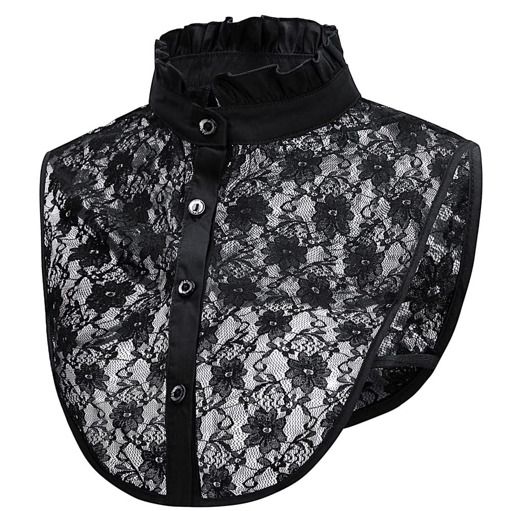 LoudSung Detachable Half Shirt Blouse - Elegant False Collar Top for Women & Girls | Perfect for Office Wear, Parties & Fashion Layering