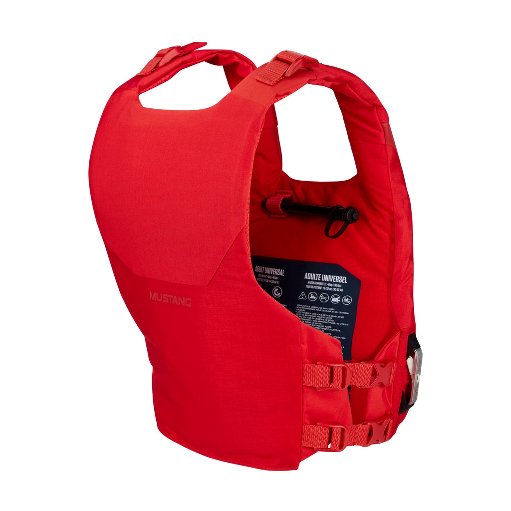 Mustang KHIMERA™ DUAL FLOTATION PFD - USCG Approved Life Jacket for Boating & Water Sports (Admiral Gray) | Perfect for Kayaking, Fishing & Sailing Adventures