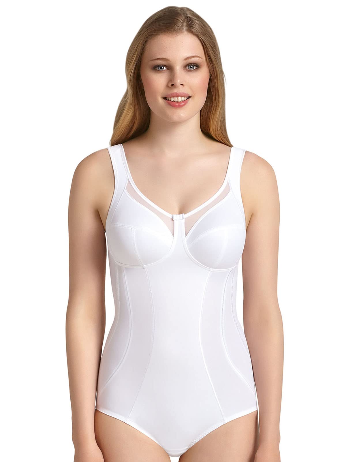 Anita Comfort Clara Women's Corselet Bodysuit - 34G White | Seamless Shapewear for Everyday Wear & Special Occasions
