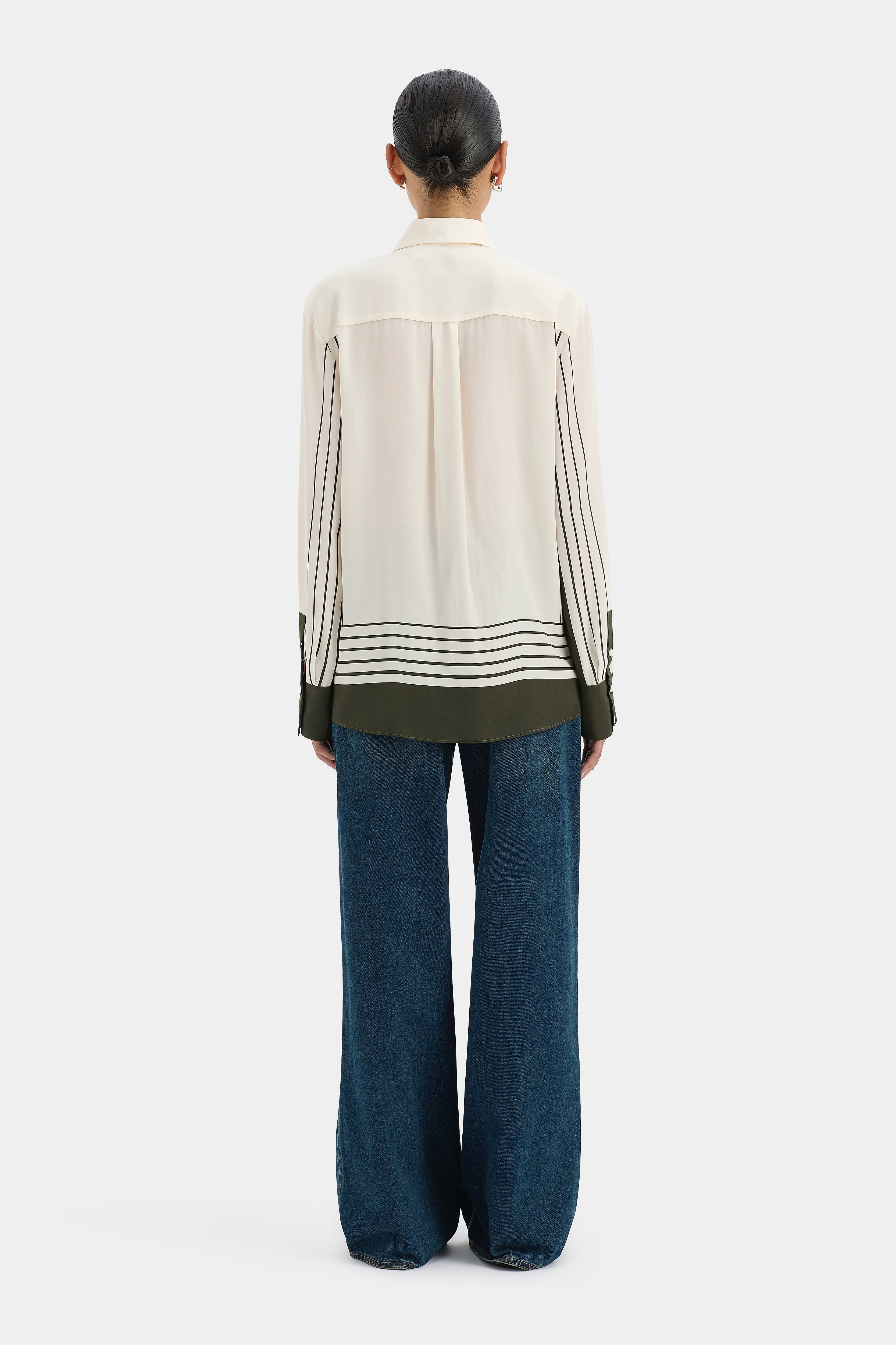 Leilana Shirt Garden Stripe - Stylish Floral Print Women's Blouse for Casual Wear & Outdoor Activities