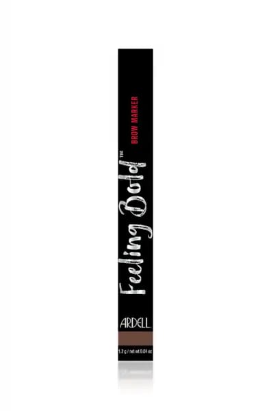 Ardell Feeling Bold Brow Marker - Medium Brown 05286 | Waterproof Eyebrow Pencil for Natural Looking Brows | Perfect for Daily Makeup & Special Occasions