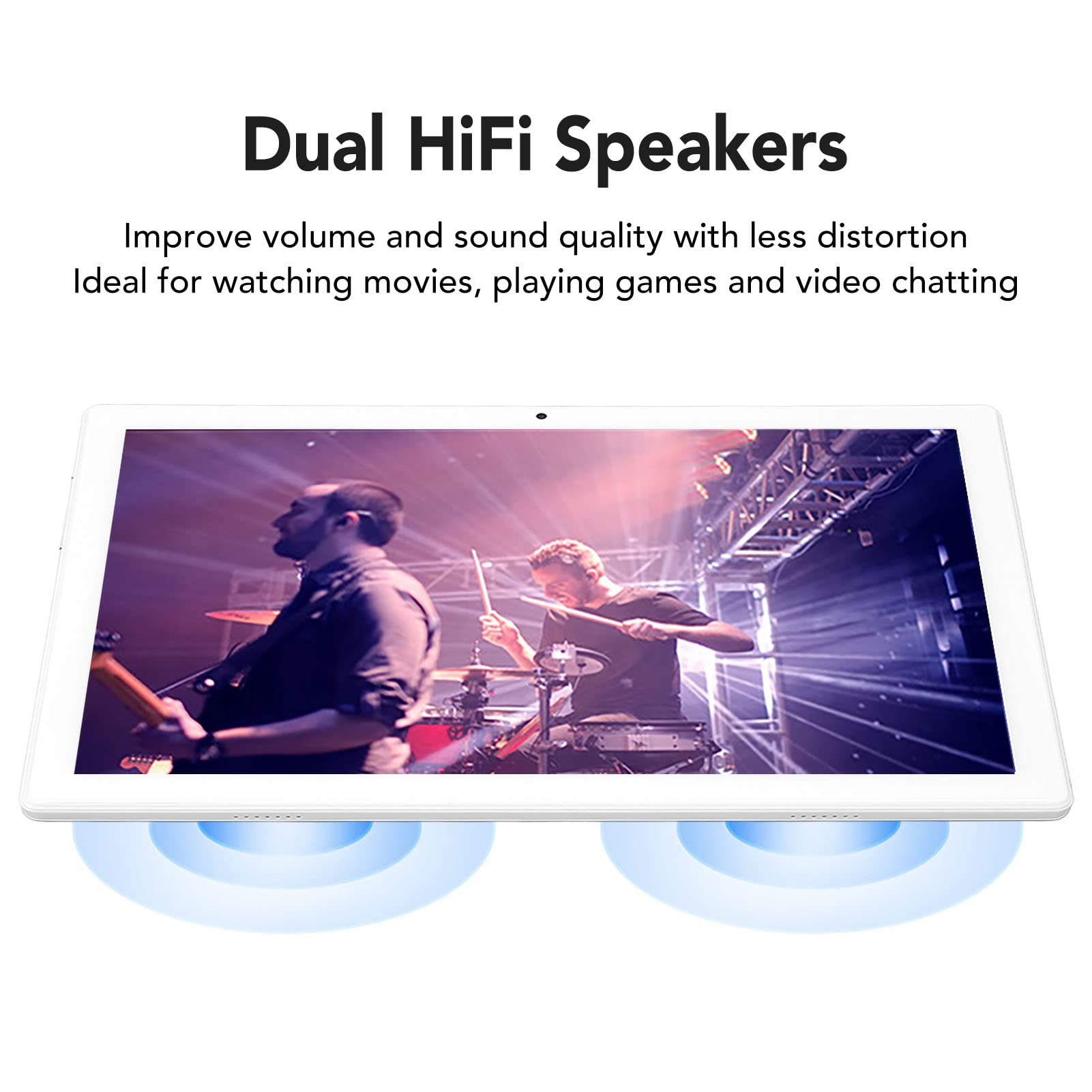 **Sxhlseller 10.1 Inch Android 11.0 Tablet with Detachable Magnetic Keyboard & RGB Mouse - 12GB RAM 256GB ROM, 1920x1200 IPS Display (White) - Perfect for Office Work, Online Learning & Entertainment**