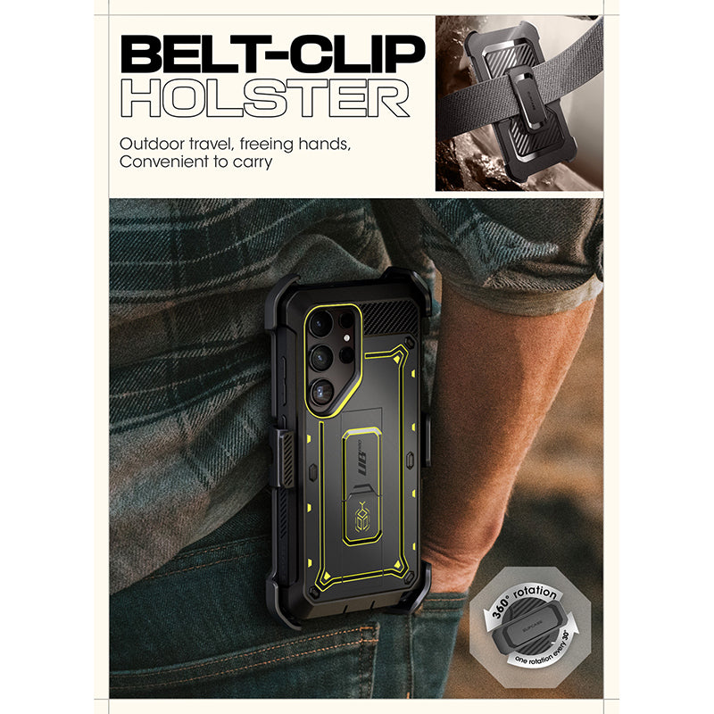 Samsung Galaxy S24 Ultra Unicorn Beetle PRO Case - Heavy Duty Rugged Protective Cover with Bumble Bee Design | Shockproof & Drop Protection for Outdoor, Work & Adventure Use