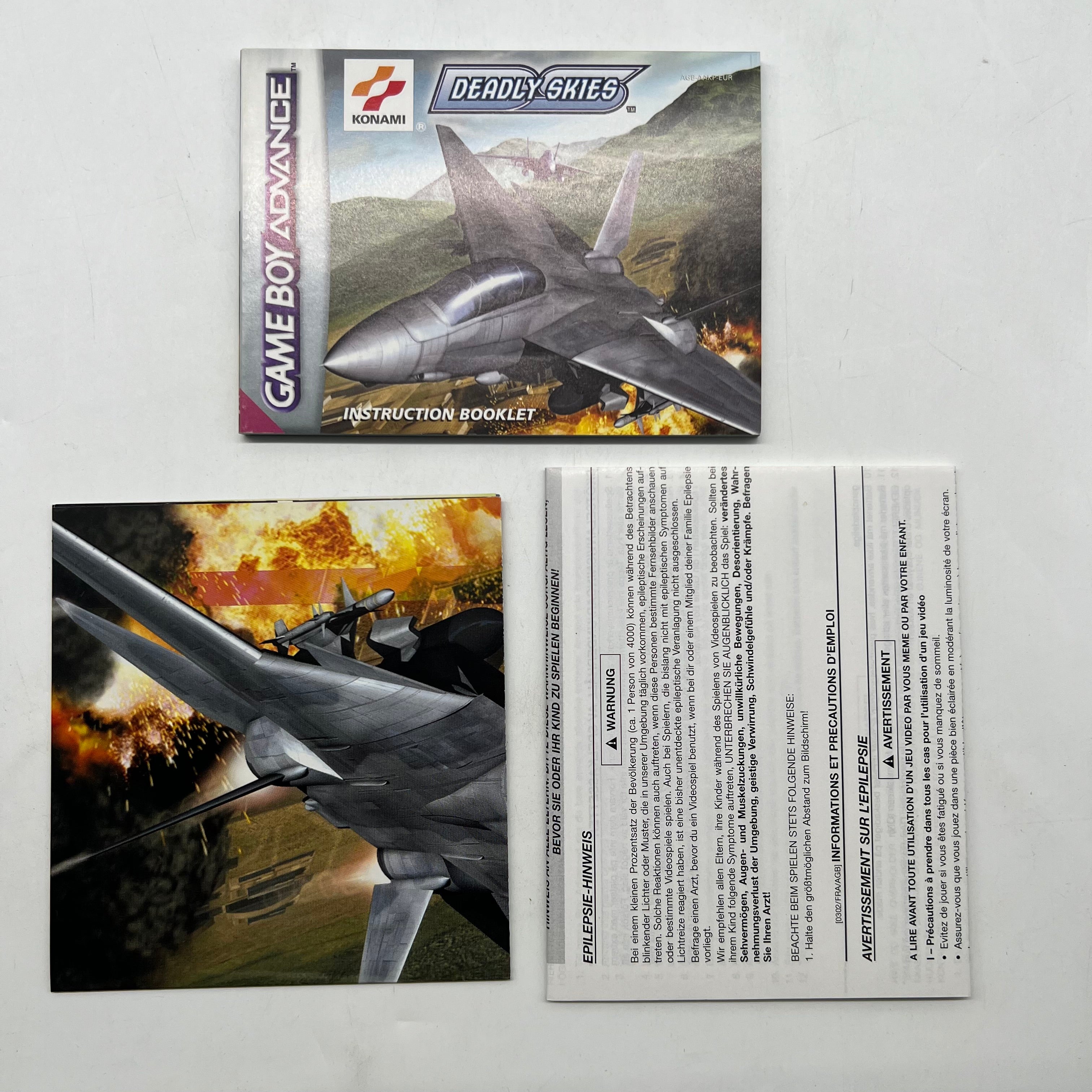 Deadly Skies GBA Game - Complete Boxed PAL Version for Game Boy Advance - Perfect for Retro Gaming & Collectors