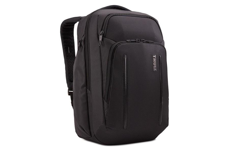 Thule Crossover 2 Laptop Backpack 30L - Durable Water-Resistant Business & Travel Backpack for Men & Women - Perfect for Work, Commuting & Outdoor Adventures (Black)
