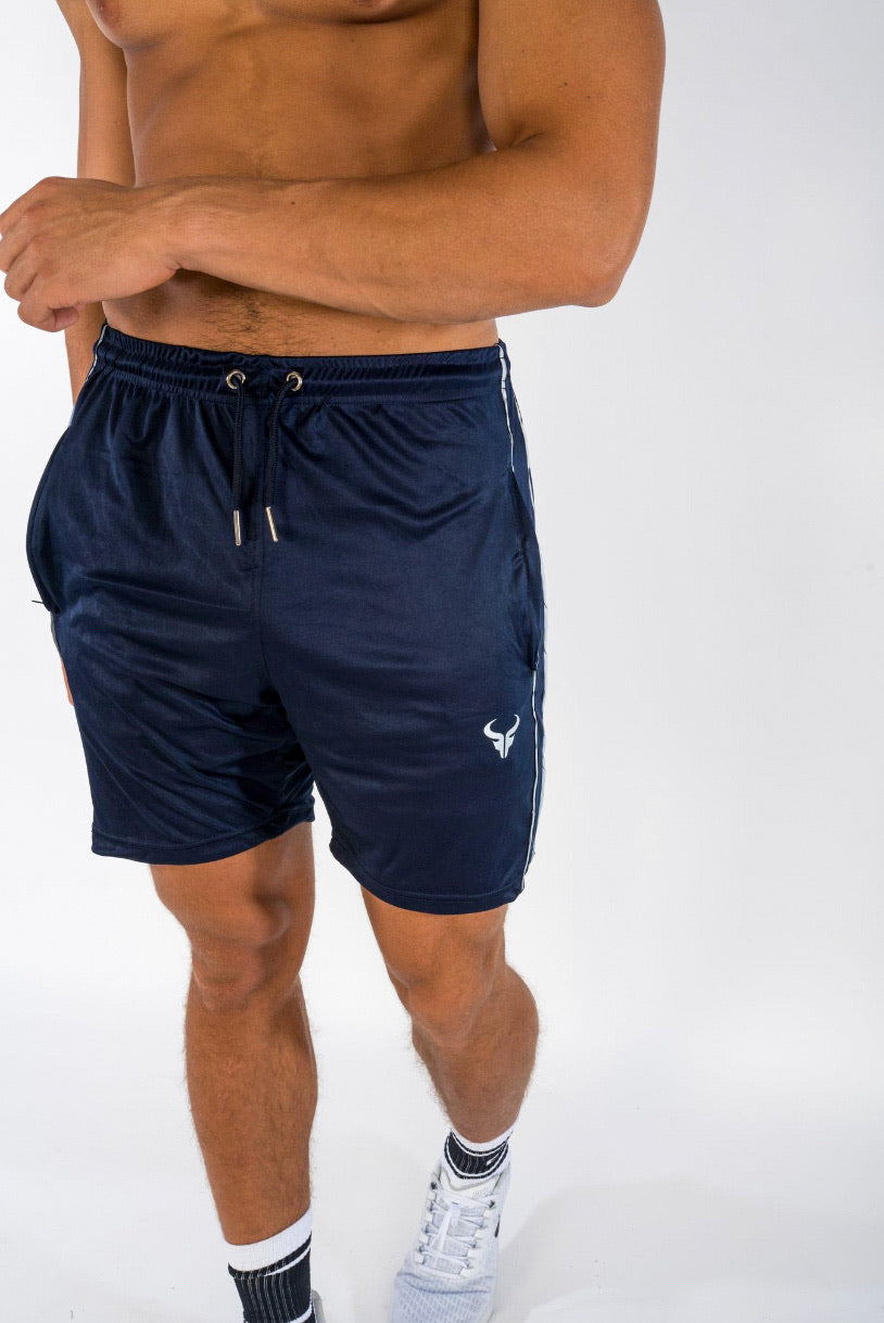 Cerus Navy Element Men's Gym Shorts - Breathable Quick-Dry Workout Shorts for Running, Training & Basketball | Comfortable Athletic Shorts for Men's Fitness & Active Lifestyle