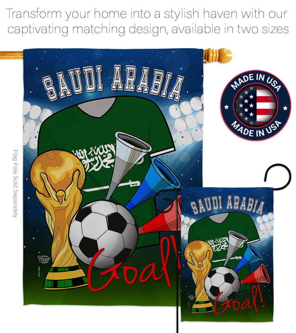 Saudi Arabia World Cup Flag - Outdoor & Indoor Decor for Soccer Fans