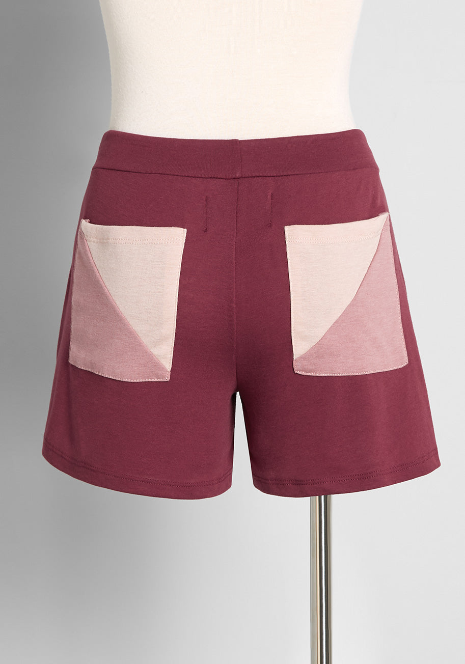 ModCloth x CAMP Collection Women's Endless Summer Drawstring Shorts - Comfortable Casual Summer Shorts for Beach, Vacation & Outdoor Activities