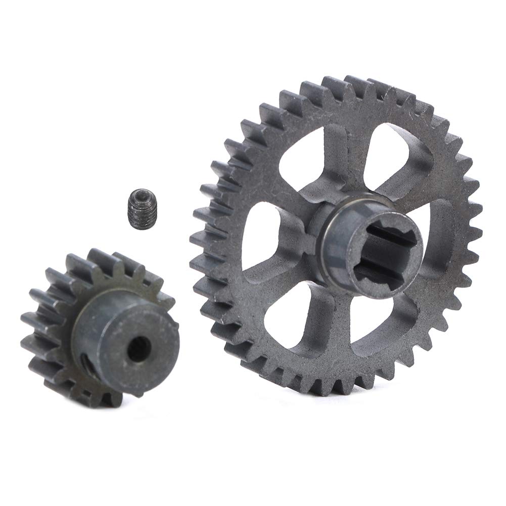 JADPES 17T RC Reduction Gear Set - Black Motor Gear Accessory for 1/18 Scale RC Cars | Durable Replacement Part for RC Vehicle Upgrades & DIY Repairs | Perfect for Off-Road Racing, Crawling & Hobbyist Use