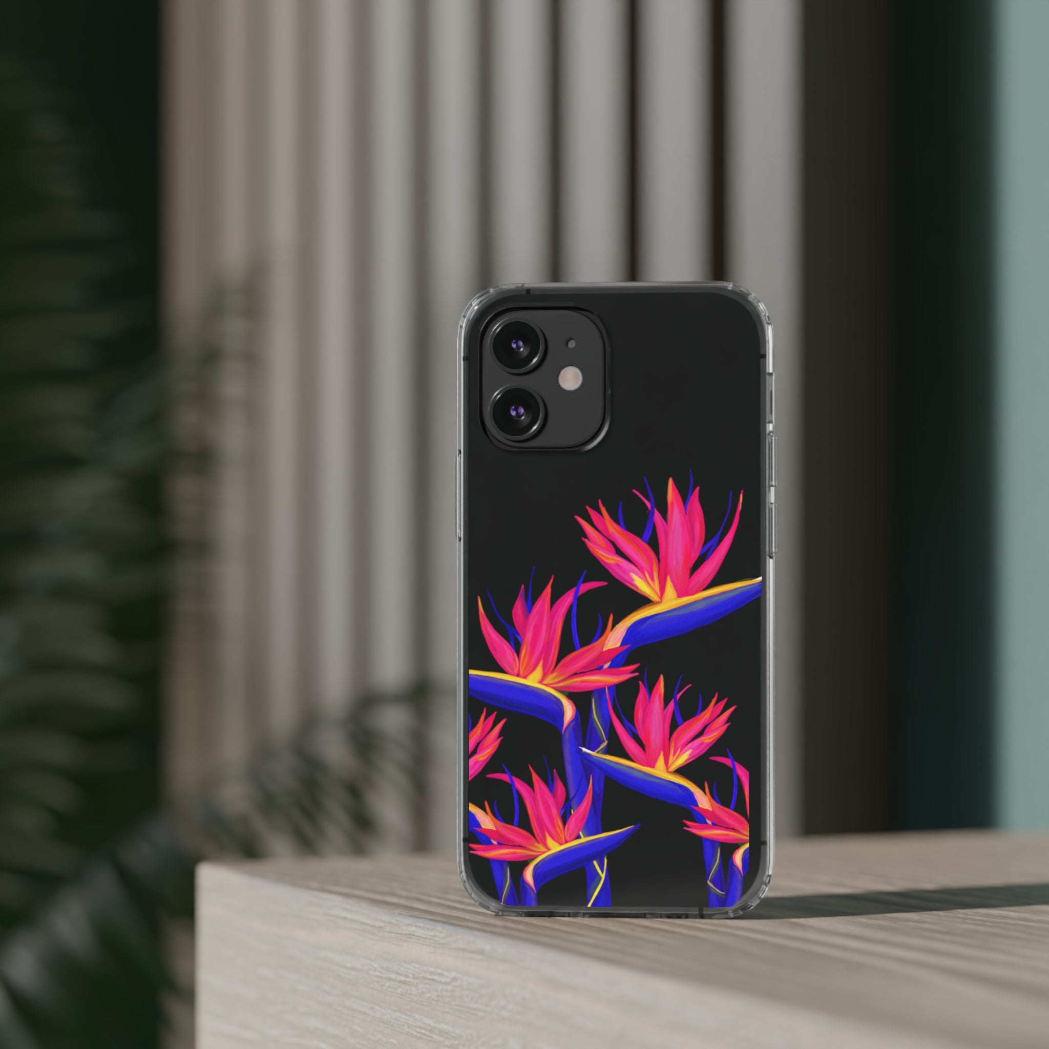 Pua Manu Neon Clear Phone Case - Shockproof & Scratch-Resistant Protective Cover for iPhone & Samsung - Perfect for Outdoor, Travel & Daily Use