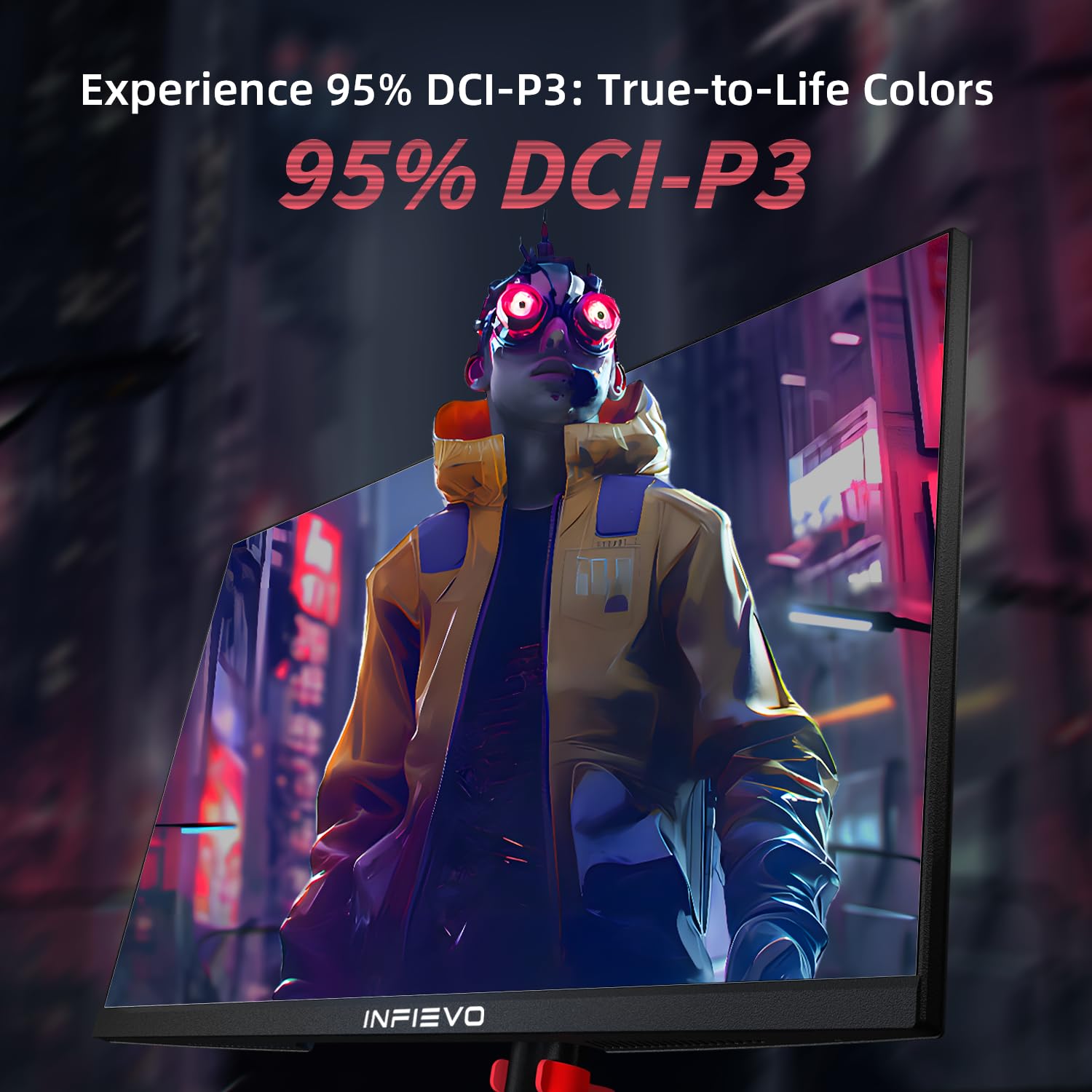 27 Inch QHD 1440P Gaming Monitor - 180Hz IPS 1ms Response, AMD FreeSync, Ultra-Thin Bezel, VESA Mount Compatible, Height Adjustable & Pivot Stand, Flicker-Free with Eye Care, HDMI/DP Ports - Perfect for Competitive Gaming, Streaming & Home Office Setup