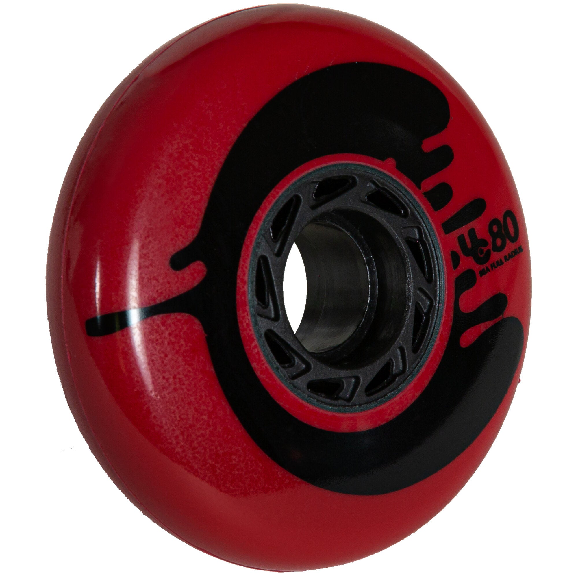 Cosmic Roche Red 80/88A Skateboard Wheels - 4 Pack Set for Street & Park Skating - Perfect for Cruising, Tricks & Smooth Rides