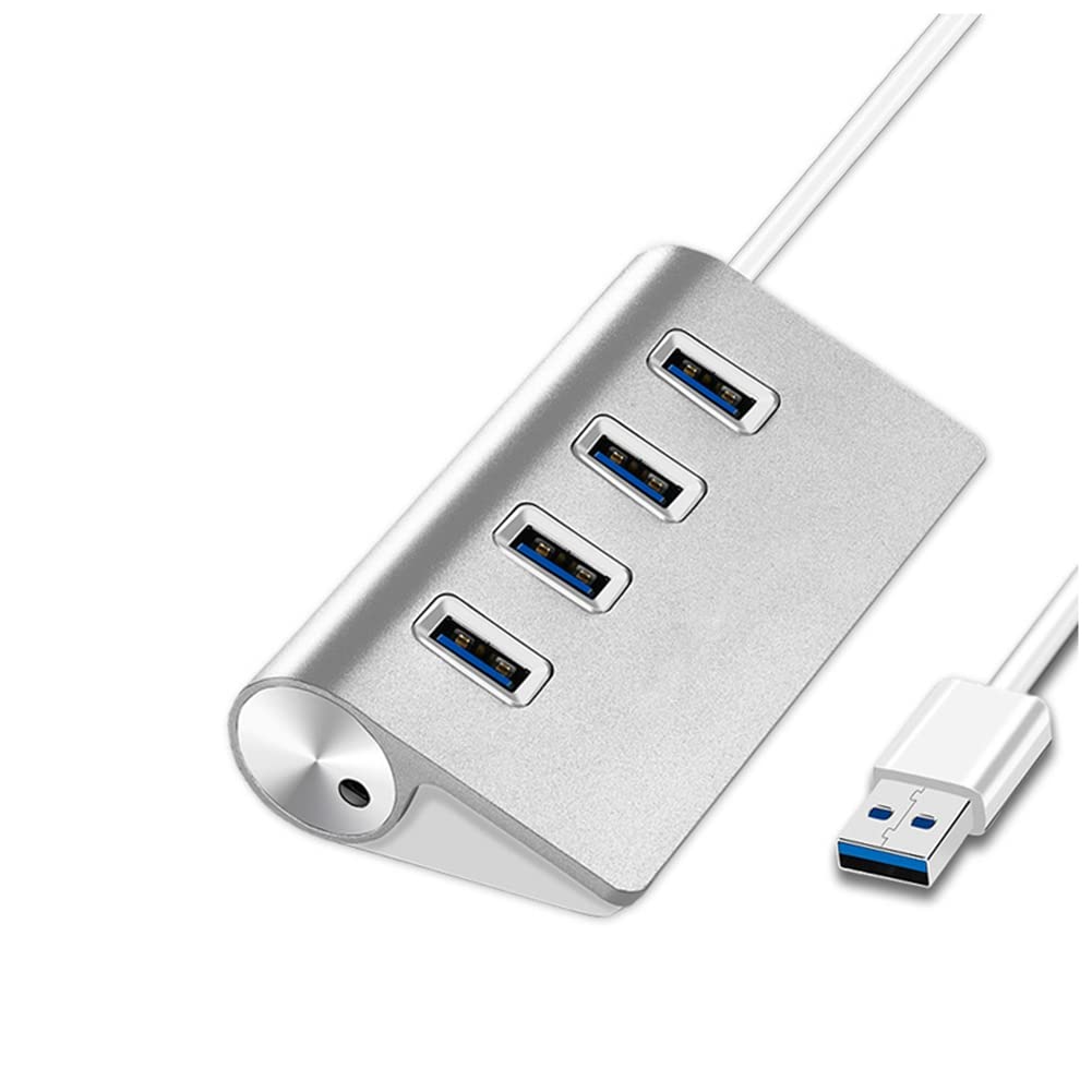 4-Port USB 3.0 Hub 5Gbps with Power Adapter - for Laptop & PC Accessories