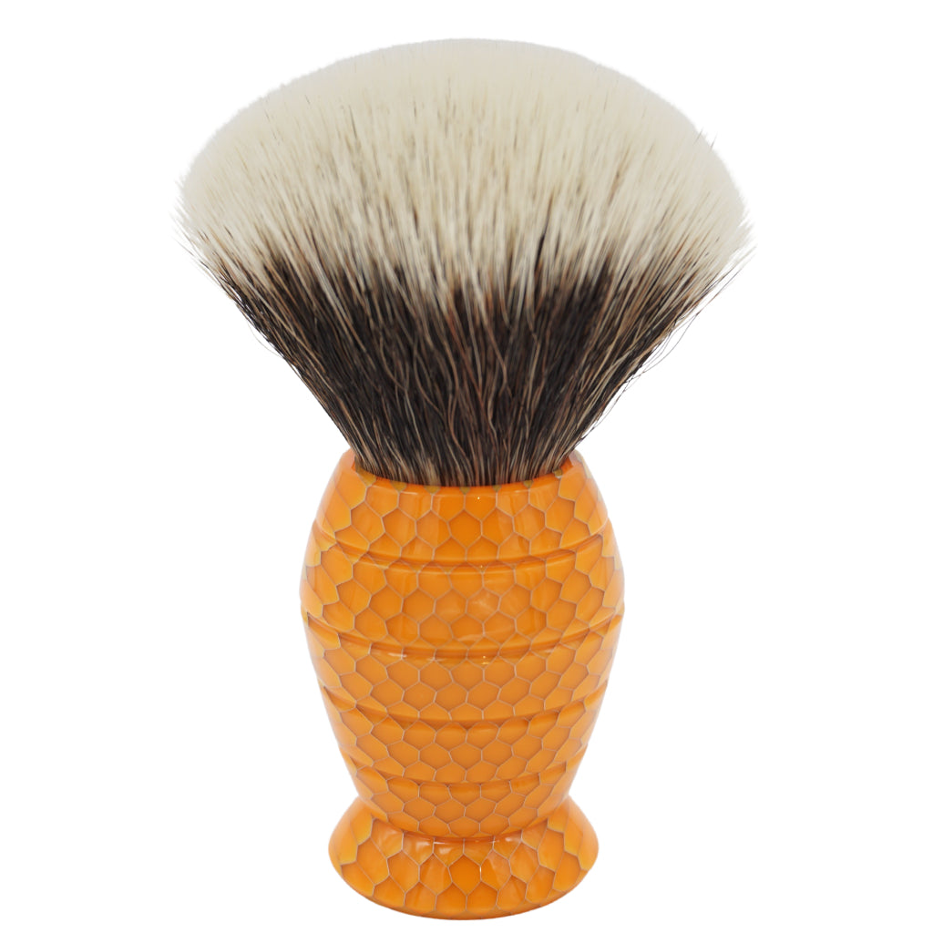 26mm G5C™ Honey Hive Butterscotch Shaving Brush for Men - Premium Badger Hair Shaving Brush for Wet Shaving, Beard Grooming & Luxury Skincare Routine