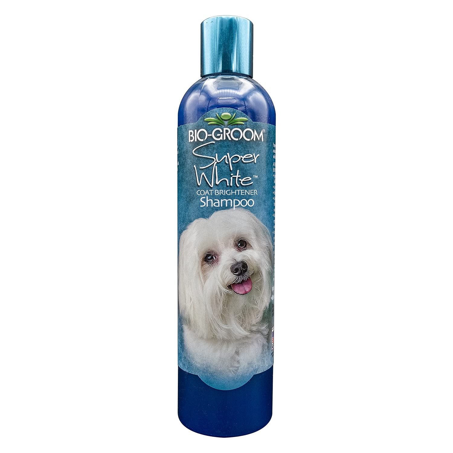Bio-Groom Super White Pet Shampoo for Dogs & Cats - 12 oz Whitening & Brightening Formula - Gentle Cleansing for White & Light-Colored Coats - Perfect for Show Prep & Daily Grooming