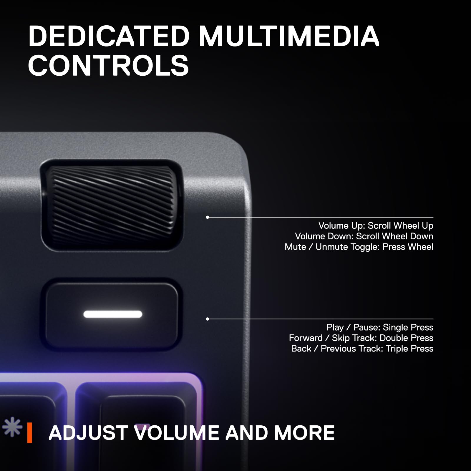 SteelSeries Apex 3 RGB Gaming Keyboard - 10-Zone RGB Backlit, IP32 Water Resistant, Magnetic Wrist Rest (Whisper Quiet Switches) - Perfect for PC Gaming, Office Work & Streaming Setup