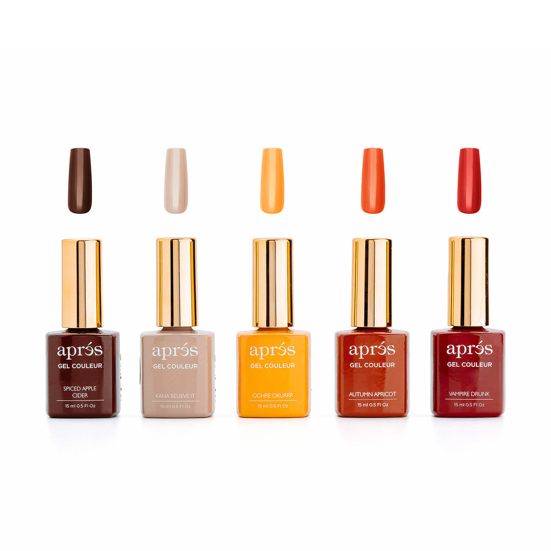 Apres Gel X Fall Color Set - Long-Lasting Gel Nail Polish Kit for Autumn | Perfect for Manicures, Pedicures & DIY Nail Art at Home