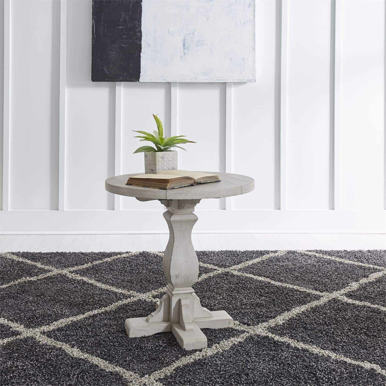 Drop Leaf End Table - Space Saving Side Table for Small Spaces - Perfect for Living Room, Bedroom, or Dorm Decor