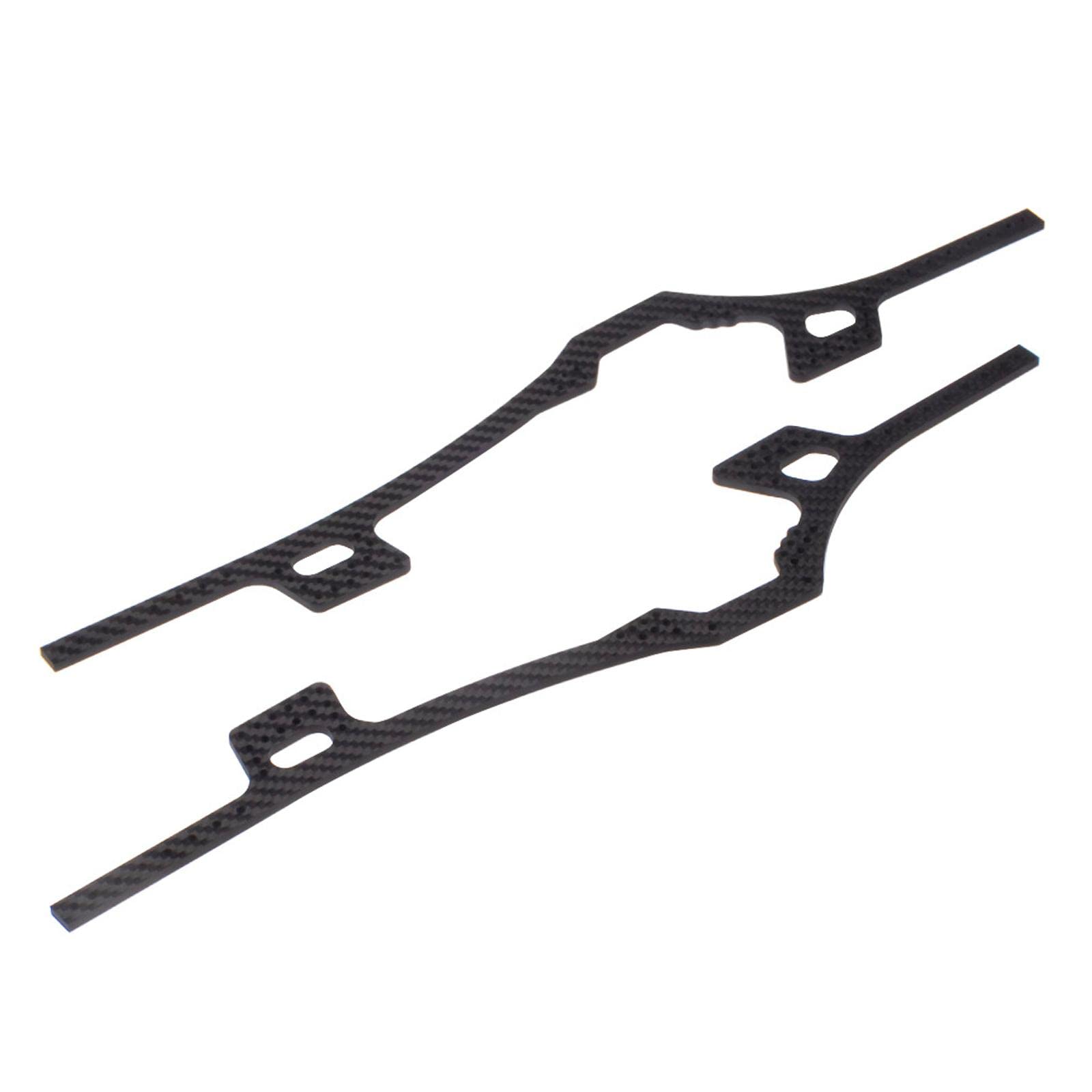 Carbon Fiber Chassis Frame Rails Replacement for Axial SCX10 1/10 Scale RC Crawler (Fits 90022, 90027) - Upgrade for Off-Road Performance & Durability | Perfect for Trail Crawling & Rock Racing