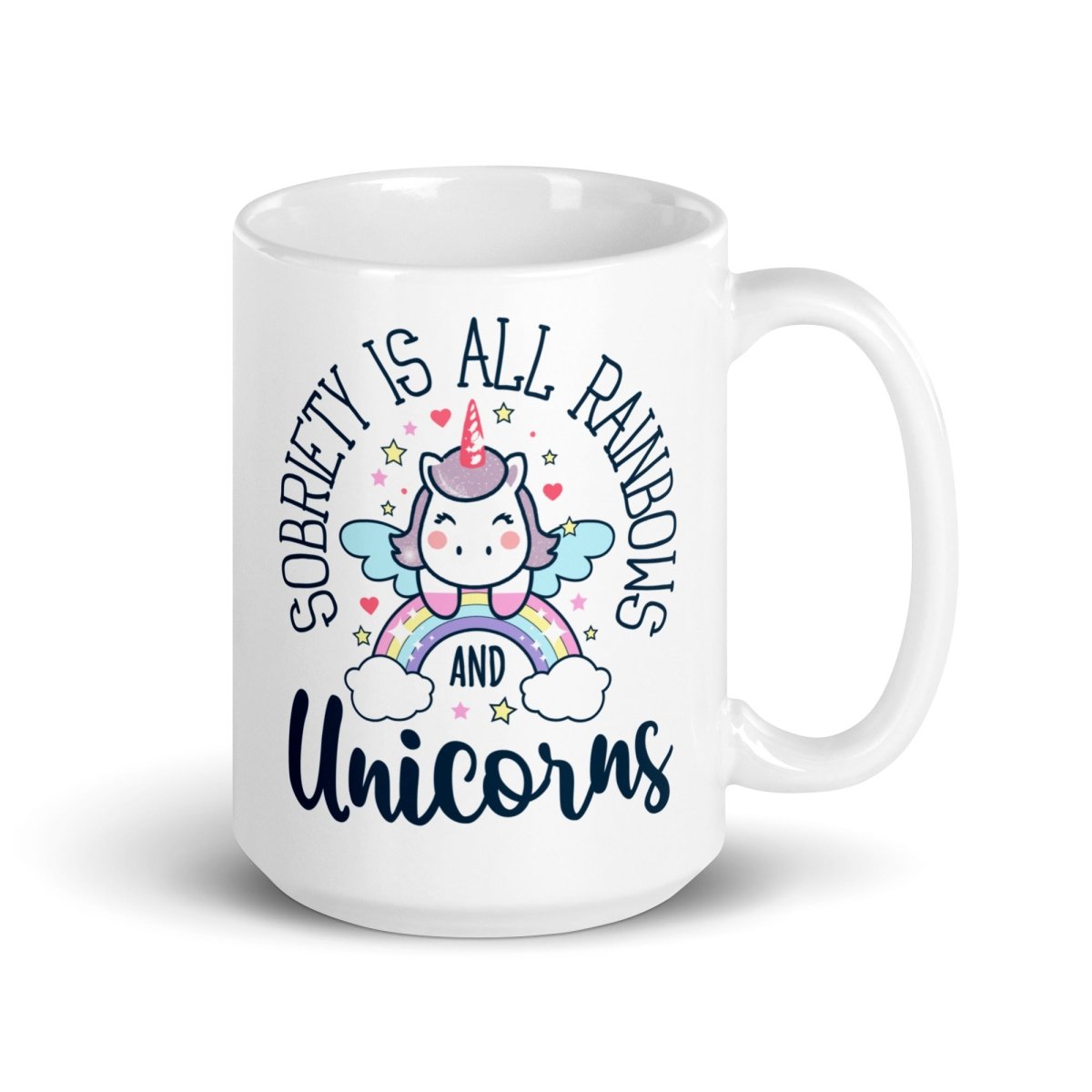 White Glossy Mug - Inspirational Sobriety Quote Coffee Cup for Home, Office & Gifts | Perfect for Tea, Coffee & Hot Beverages