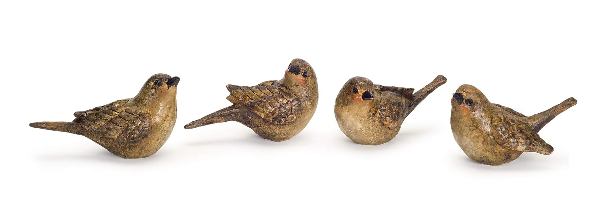 Premium Set of 8 Decorative Bird Figurines for Home Decor - Perfect for Living Room, Bedroom, or Garden Accents