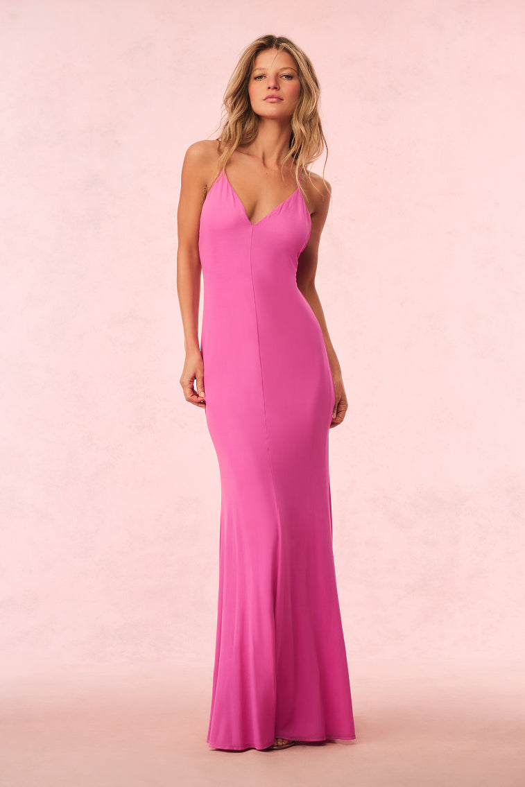 Mikel Jersey Maxi Dress for Women - Comfortable Stretchy Long Flowy Dress - Perfect for Summer, Beach, Vacation & Casual Wear