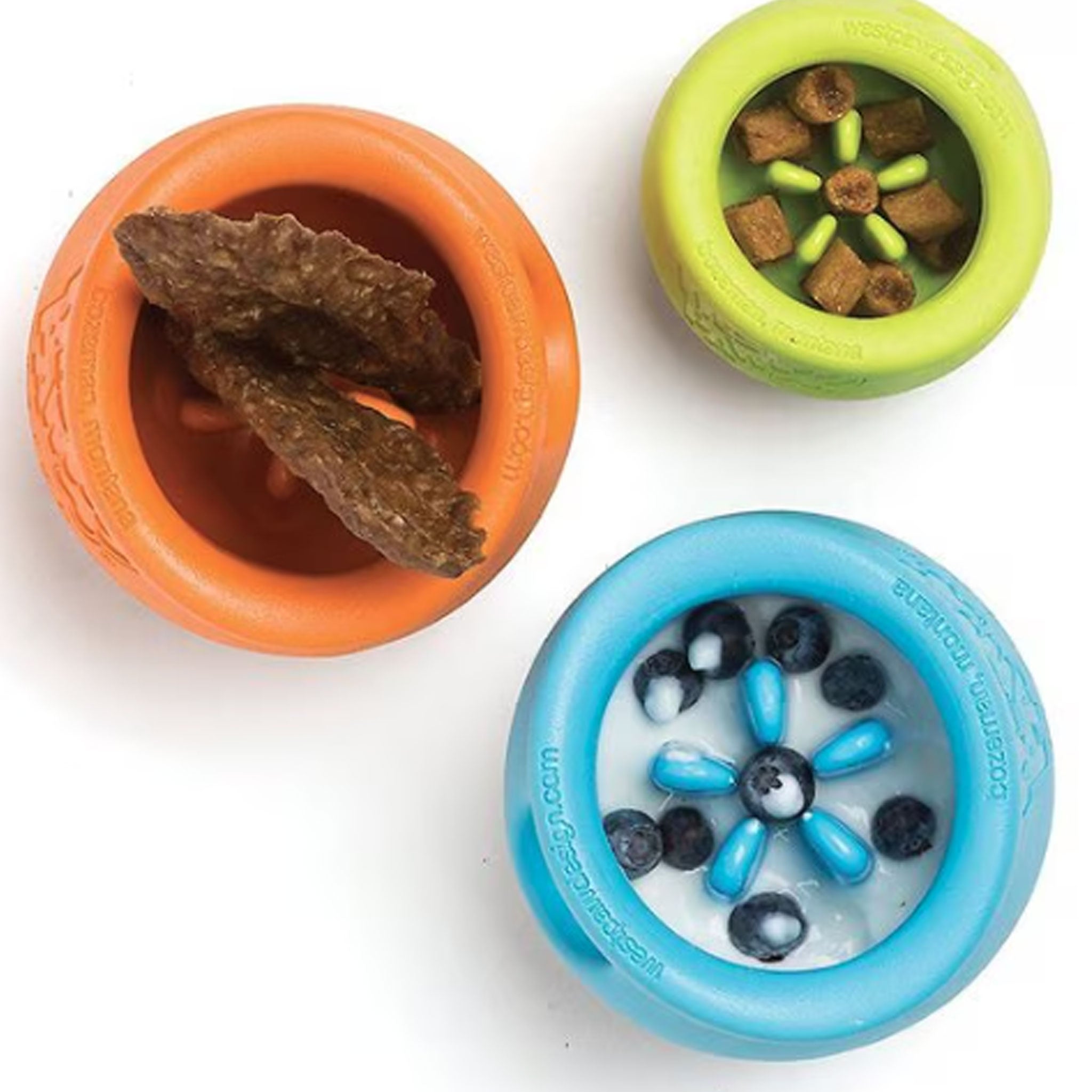West Paw Toppl Dog Toy - Durable Interactive Chew Toy for Small & Large Dogs, Blue - Perfect for Playtime, Training & Mental Stimulation