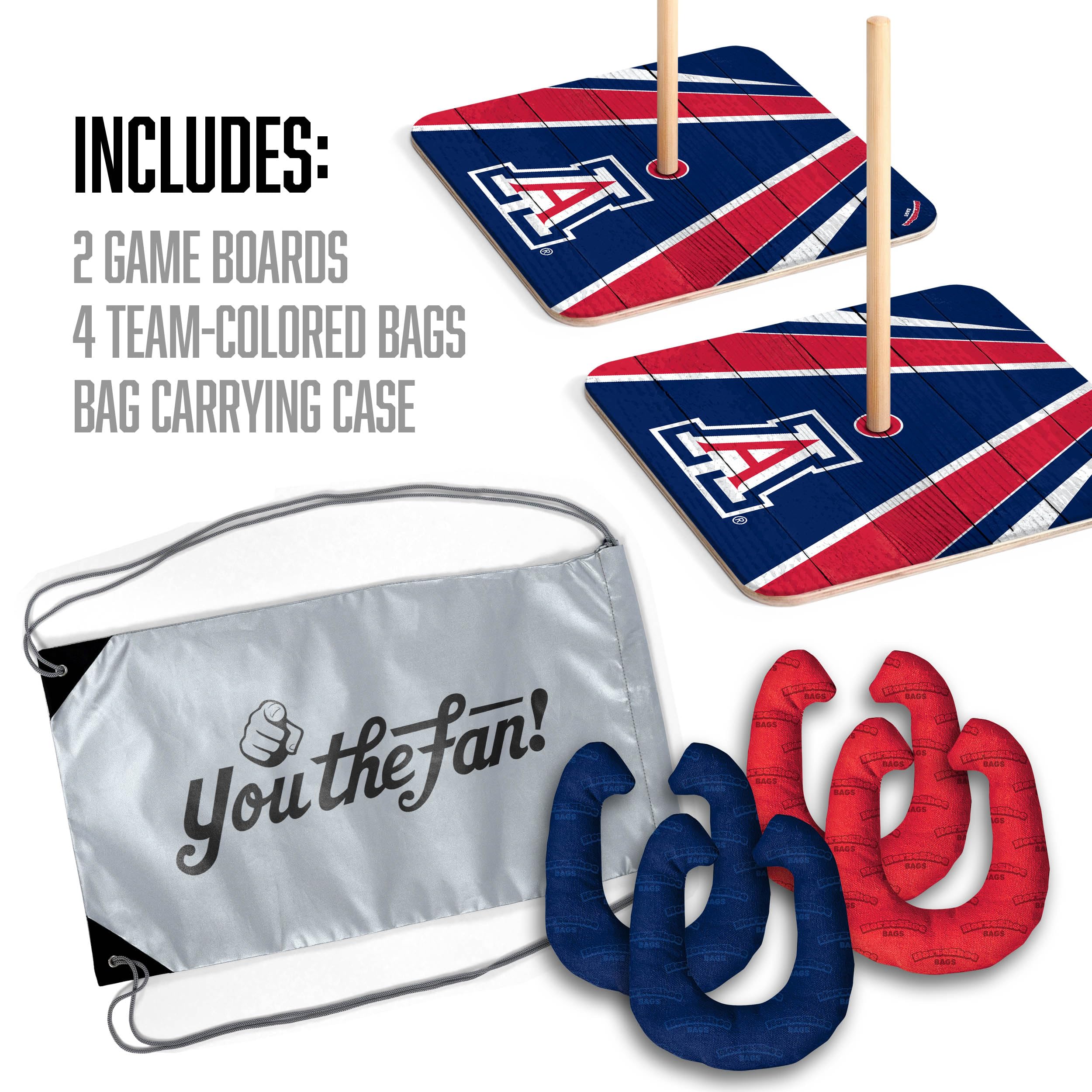 YouTheFan NCAA Arizona Wildcats Horseshoe Bags - Durable Sports Tote for Game Day, Travel & School - Officially Licensed College Team Merchandise
