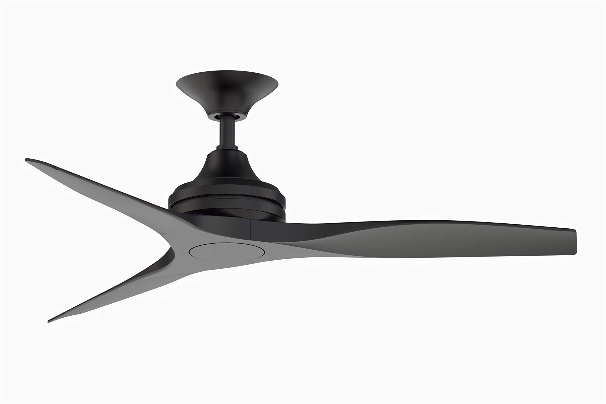 Fanimation MA6721BBL Black Indoor Outdoor Ceiling Fan with Reversible Motor - Perfect for Bedroom, Living Room, Patio & Covered Porch