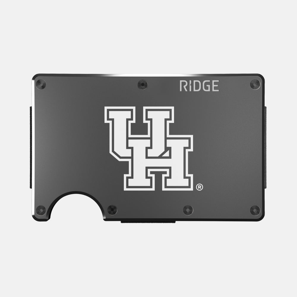 Ridge Wallet for Men - Slim RFID Blocking Minimalist Wallet - Houston Cougars Edition | Perfect for Everyday Carry, Travel & Gifts