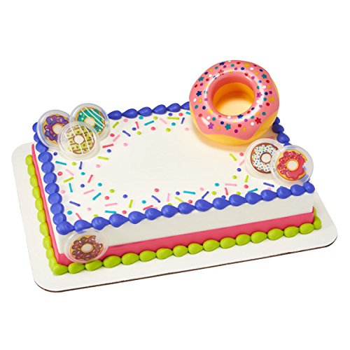 Wilton Confetti Donut Cake Decorating Set - 1 Cake Topper for Birthday & Celebration Parties - Perfect for DIY Cake Decorating, Baby Showers, and Wedding Desserts