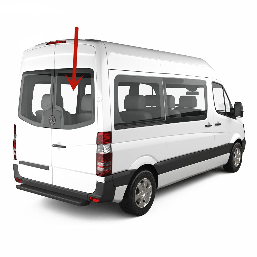 Mercedes Benz Sprinter 2010-2018 Right Passenger Side Back Window Glass Replacement - Perfect for Van Repairs & Auto Glass Restoration