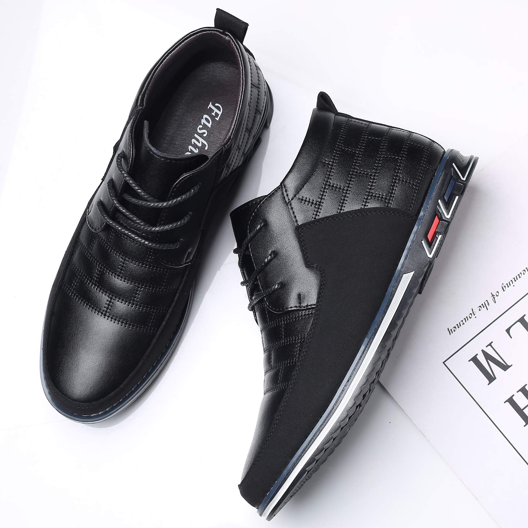COSIDRAM Men's Casual High-Top Loafers - Comfortable Walking Sneakers Boots for Men | Perfect for Daily Wear, Office & Outdoor Activities