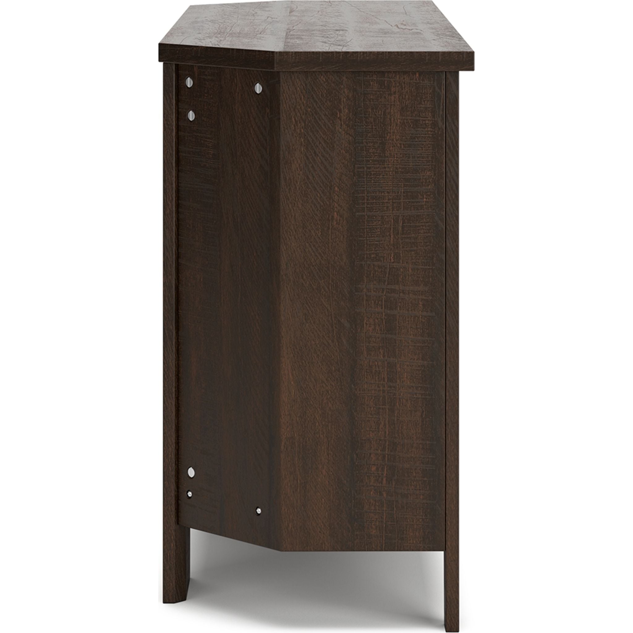 Camiburg Corner TV Stand for Living Room - Modern Entertainment Center with Storage Shelf for TVs up to 65