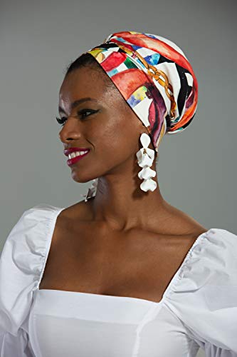 Stylish Cotton Turban Head Wrap for Women - Soft & Breathable Hair Scarf - Perfect for Yoga, Beach, or Everyday Fashion Accessory
