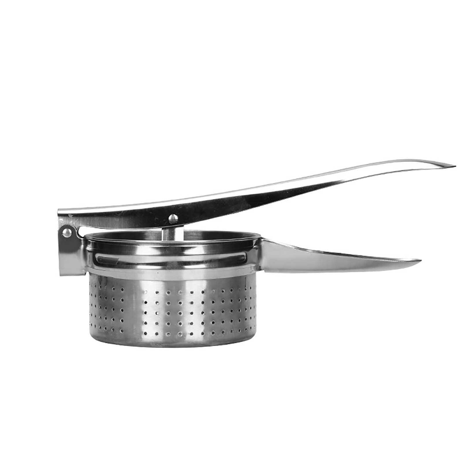 Stainless Steel Potato Ricer & Masher Set - Manual Handheld Press for Potatoes, Fruits, Vegetables & Baby Food - Easy to Clean (36.5x15cm) - Perfect for Making Mashed Potatoes, Juicing Citrus & Preparing Homemade Baby Food