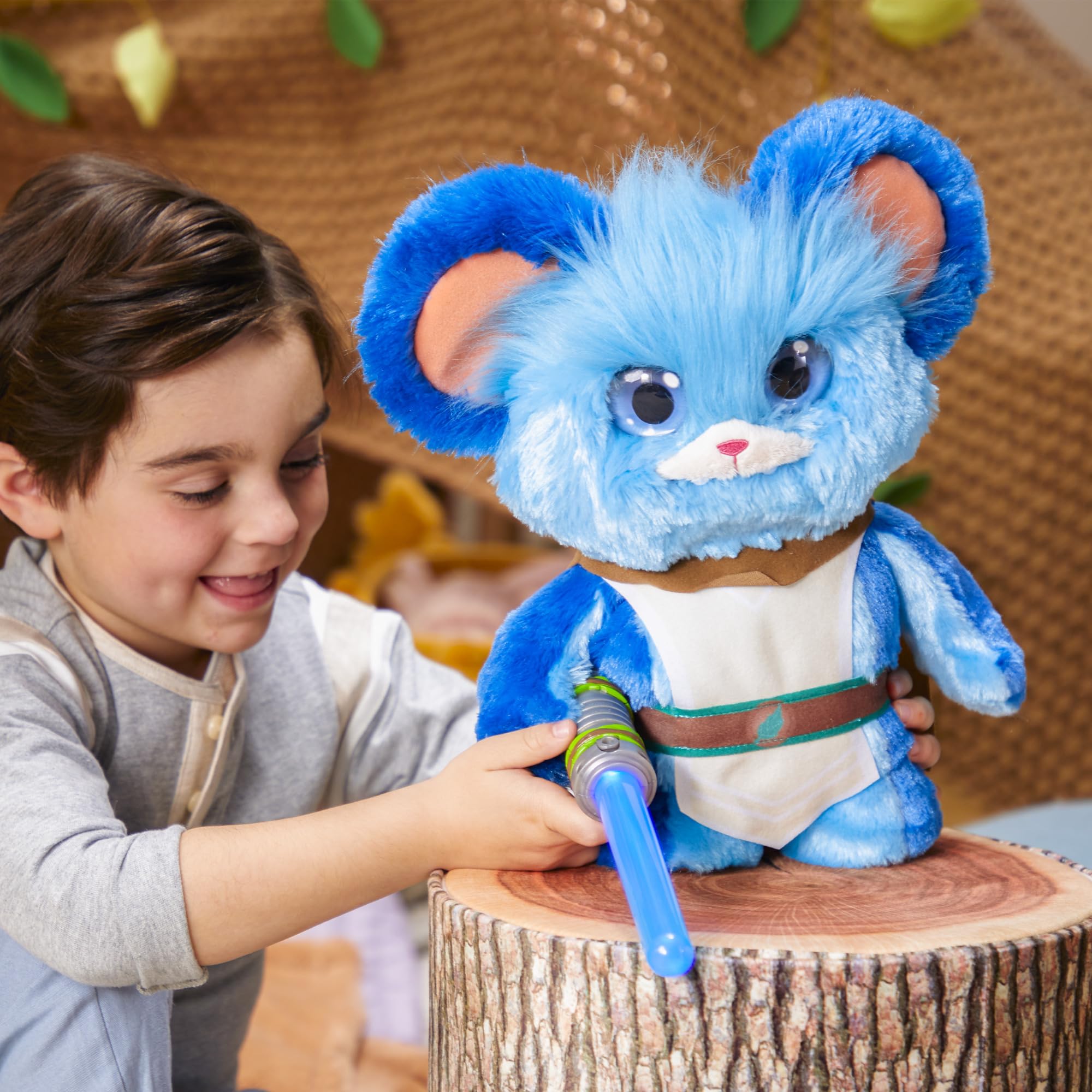 Star Wars Young Jedi Adventures Jabberin' Jedi Nubs Electronic Plush Toy with Lights & Sounds - Interactive Preschool Toy for 3 Year Old Boys & Girls - Perfect for Playtime, Storytelling & Jedi Training Fun