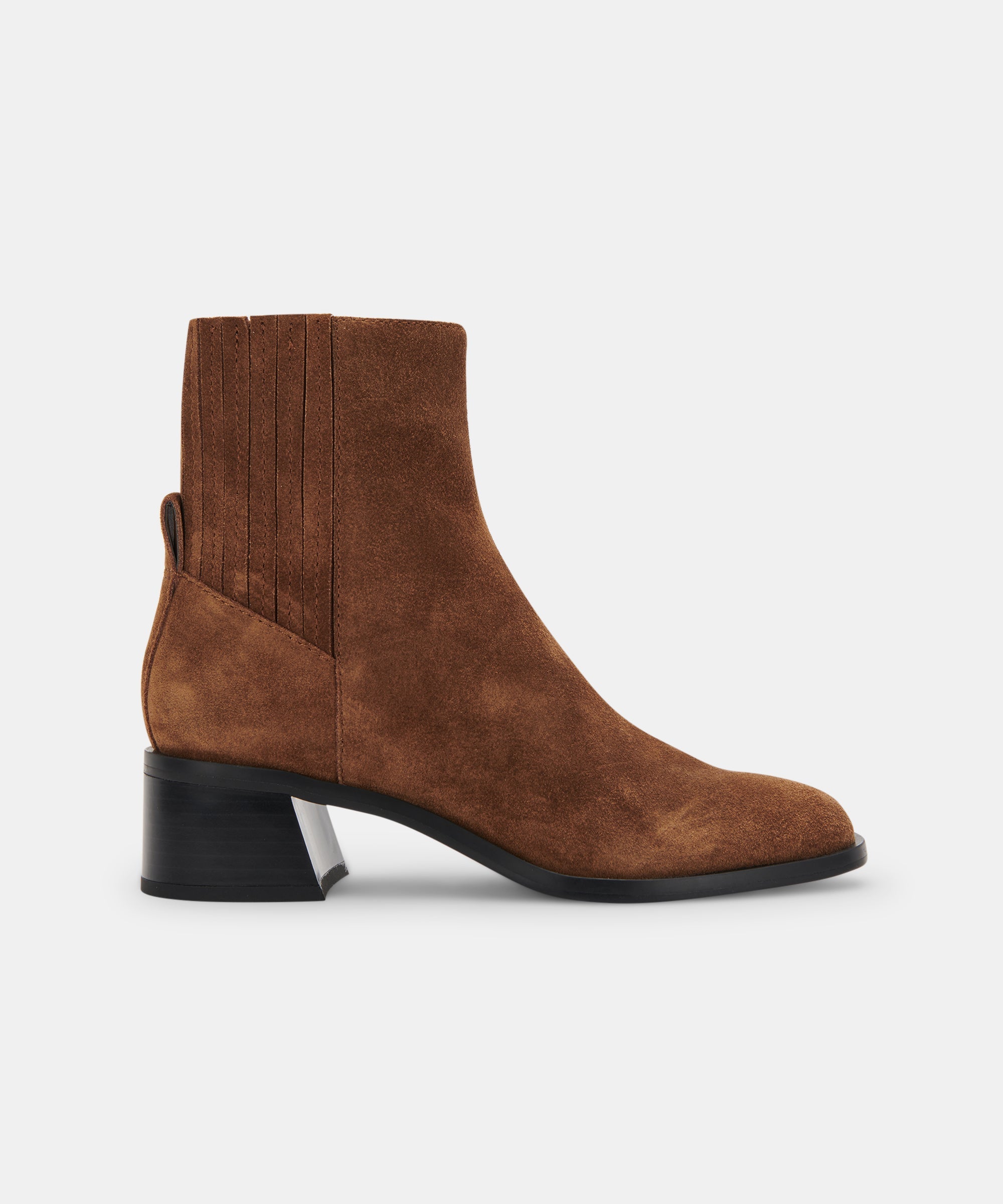 LAYTON BOOTIES DK BROWN SUEDE Women's Ankle Boots - Comfortable & Stylish Fall/Winter Shoes for Casual Outfits, Office Wear & Date Nights