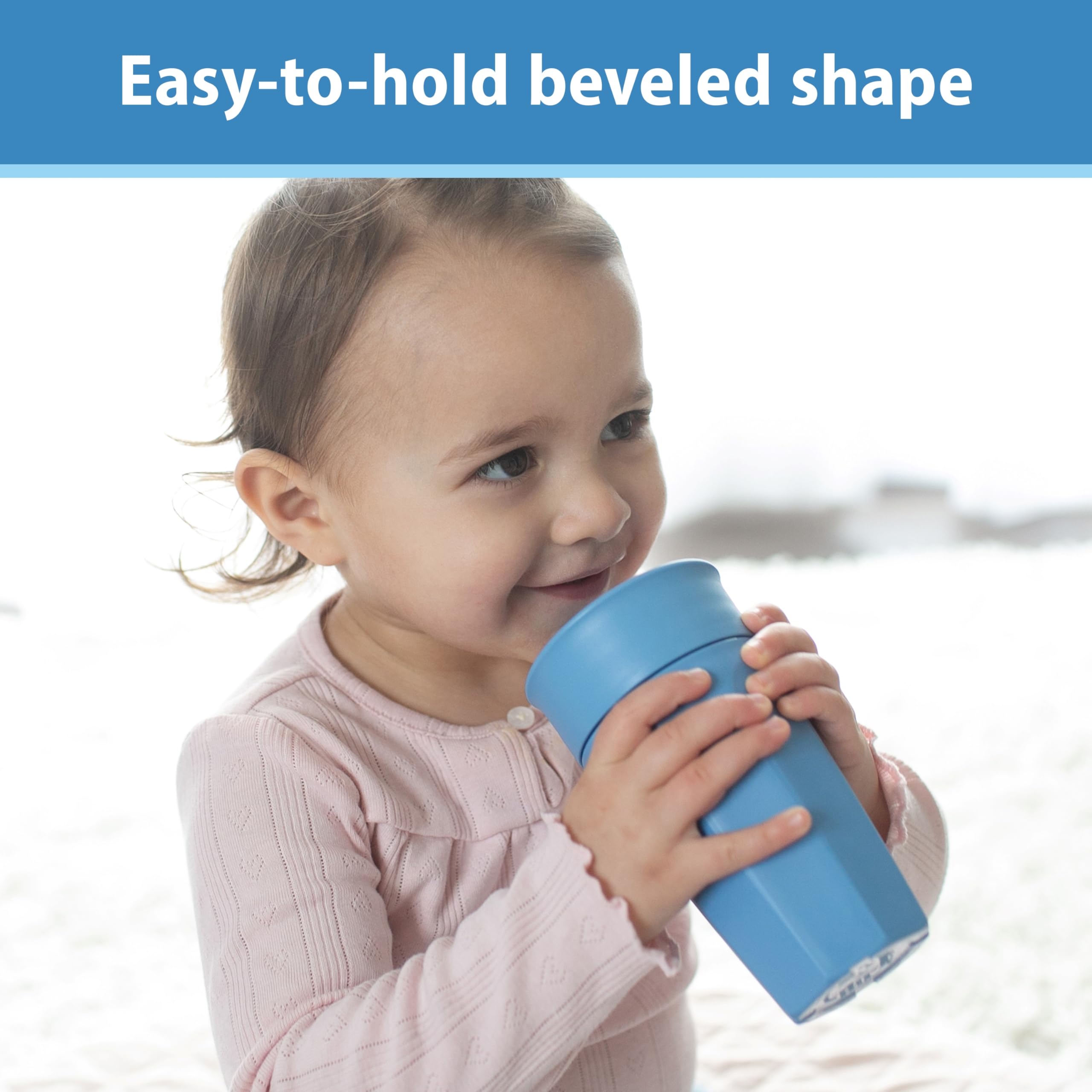 Dr. Brown's Milestones Cheers 360 Training Cup for Toddlers & Babies - Leak-Proof Sippy Cup, 10oz/300mL, Blue/Aqua, 2-Pack (Colors May Vary) - Perfect for On-the-Go, Daycare & Learning Independent Drinking Skills | BPA-Free Baby Cup for 9+ Months Old