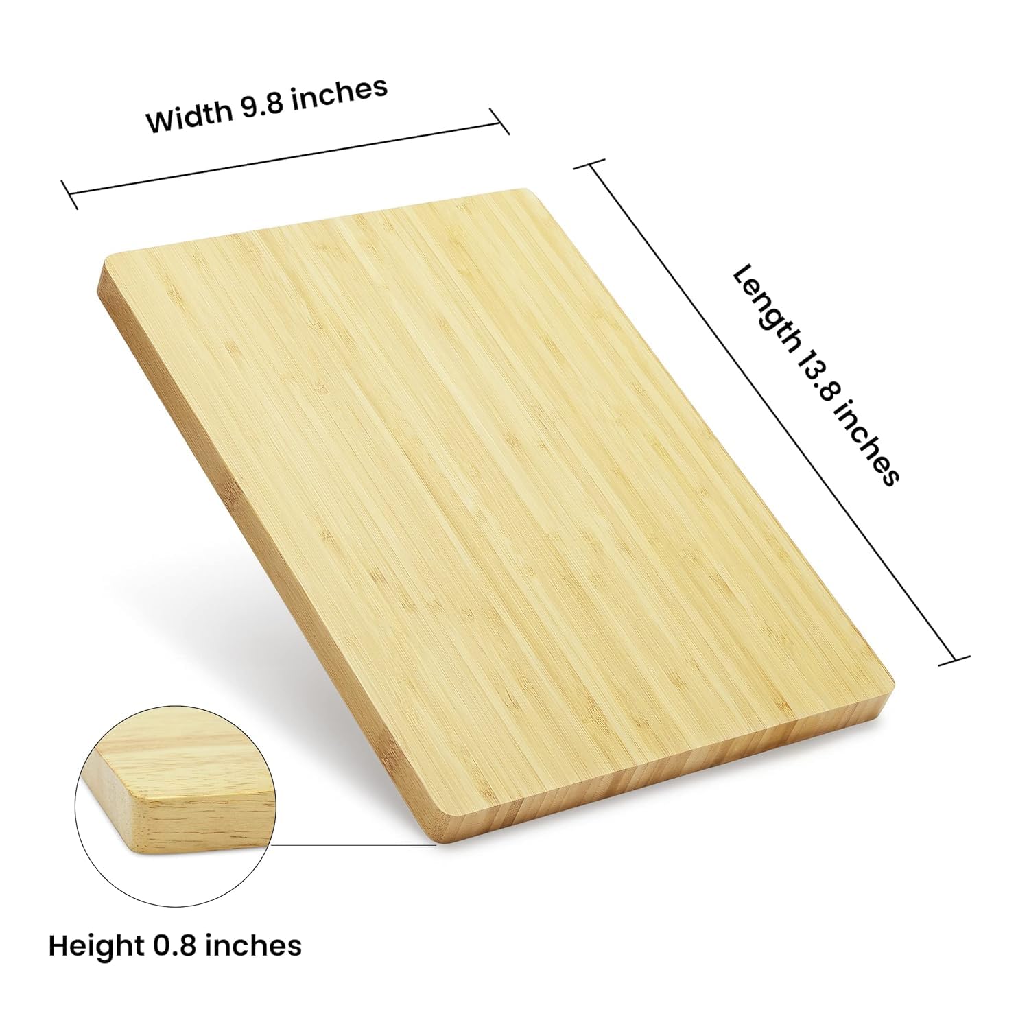 Premium Bamboo Cutting Board with Engraved Design - Durable Chopping Board for Meat, Vegetables, Fruits - Eco-Friendly Kitchen Essential - Perfect Housewarming, Mother’s Day Gift - 