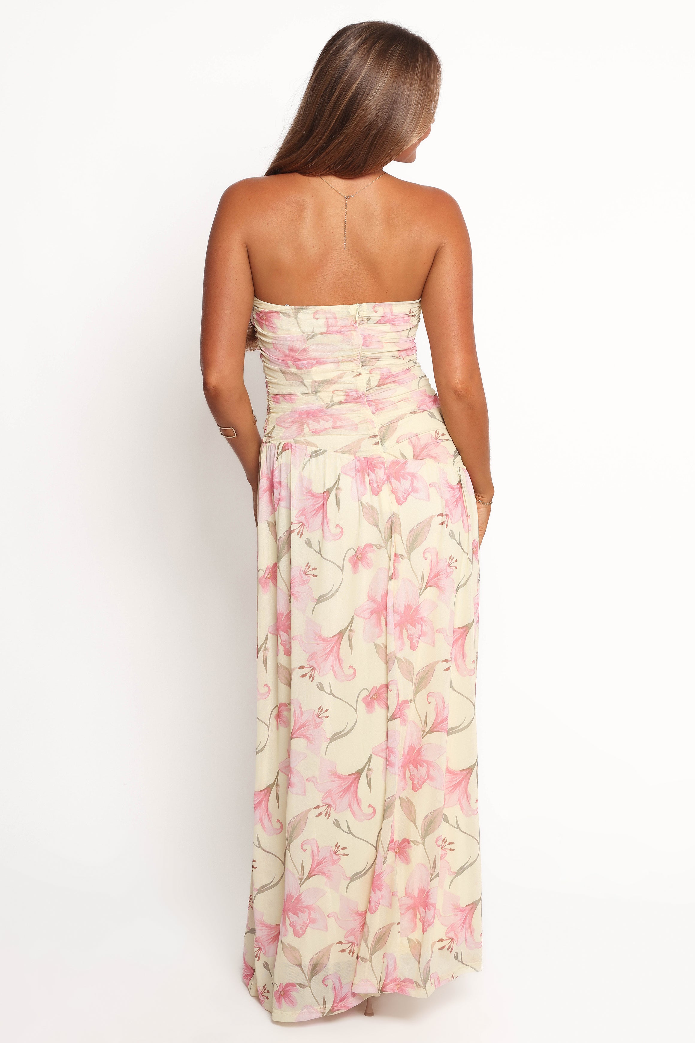 Calypso Maxi Dress - Yellow Floral Print Summer Beach Dress for Women | Perfect for Vacations, Pool Parties & Boho Outfits