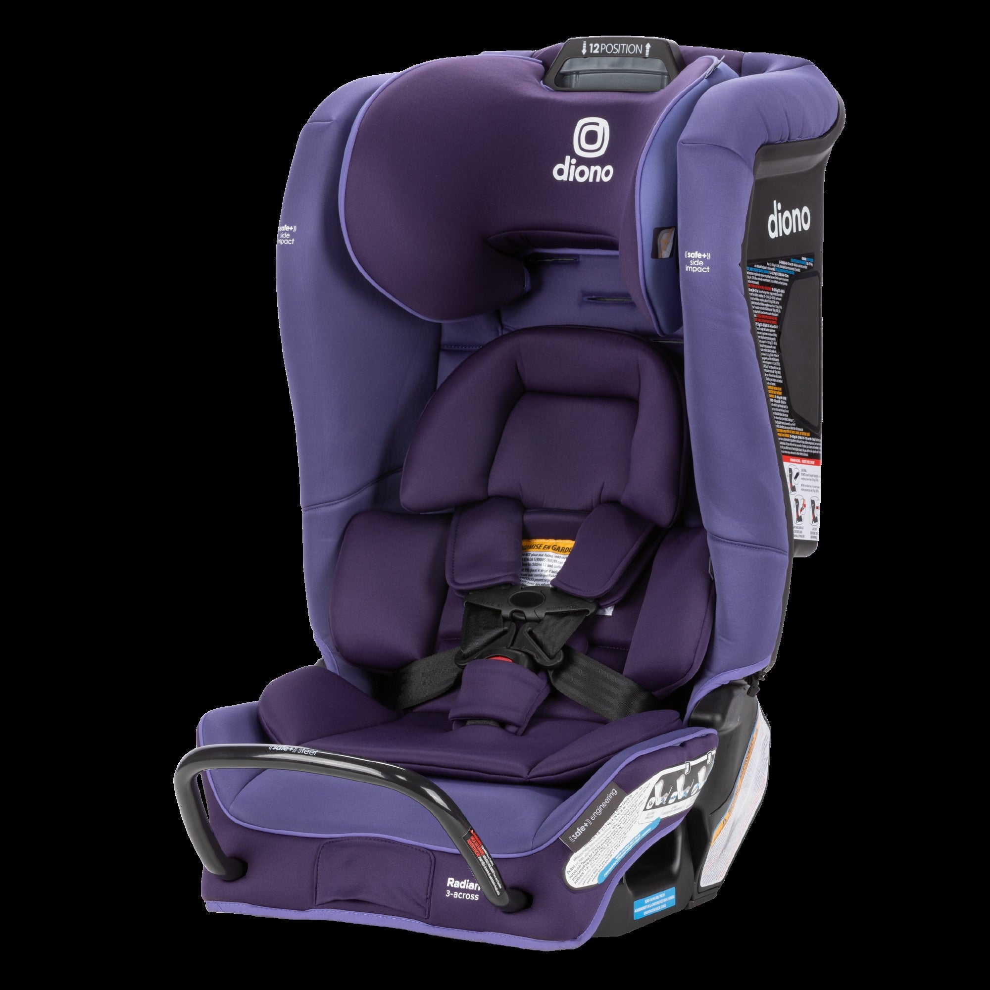 Diono Radian 3RXT SafePlus Convertible Car Seat - All-in-One Rear & Forward Facing Infant to Toddler Car Safety Seat with Steel Frame & Side Impact Protection - Perfect for Travel, Daily Commute & Family Road Trips