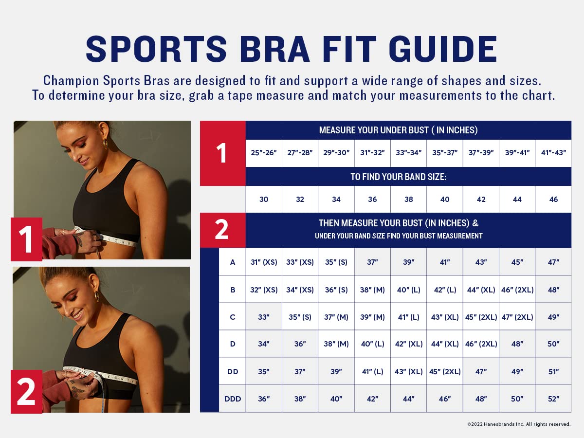 Champion Women's Absolute High-Impact Sports Bra - Moisture Wicking Workout Top for Running, Gym & Yoga | Supportive Athletic Wear for Active Women